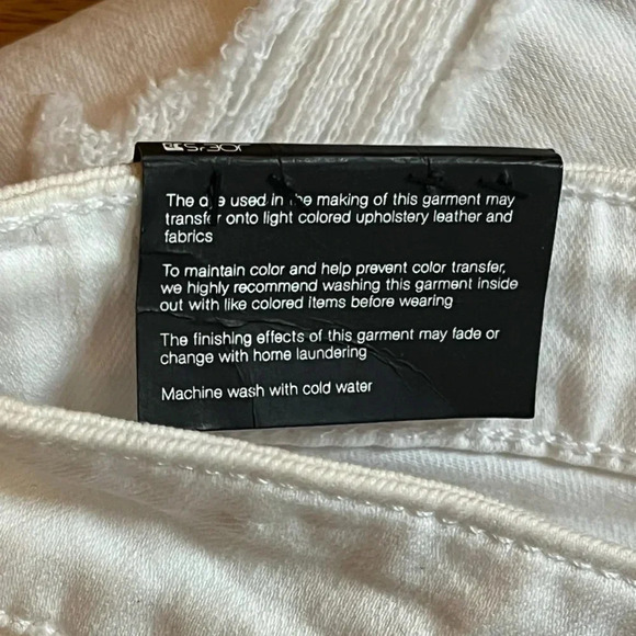 Joe’s Jeans Size 27 White Released Hem Straight Leg Cropped Jeans - Picture 10 of 10